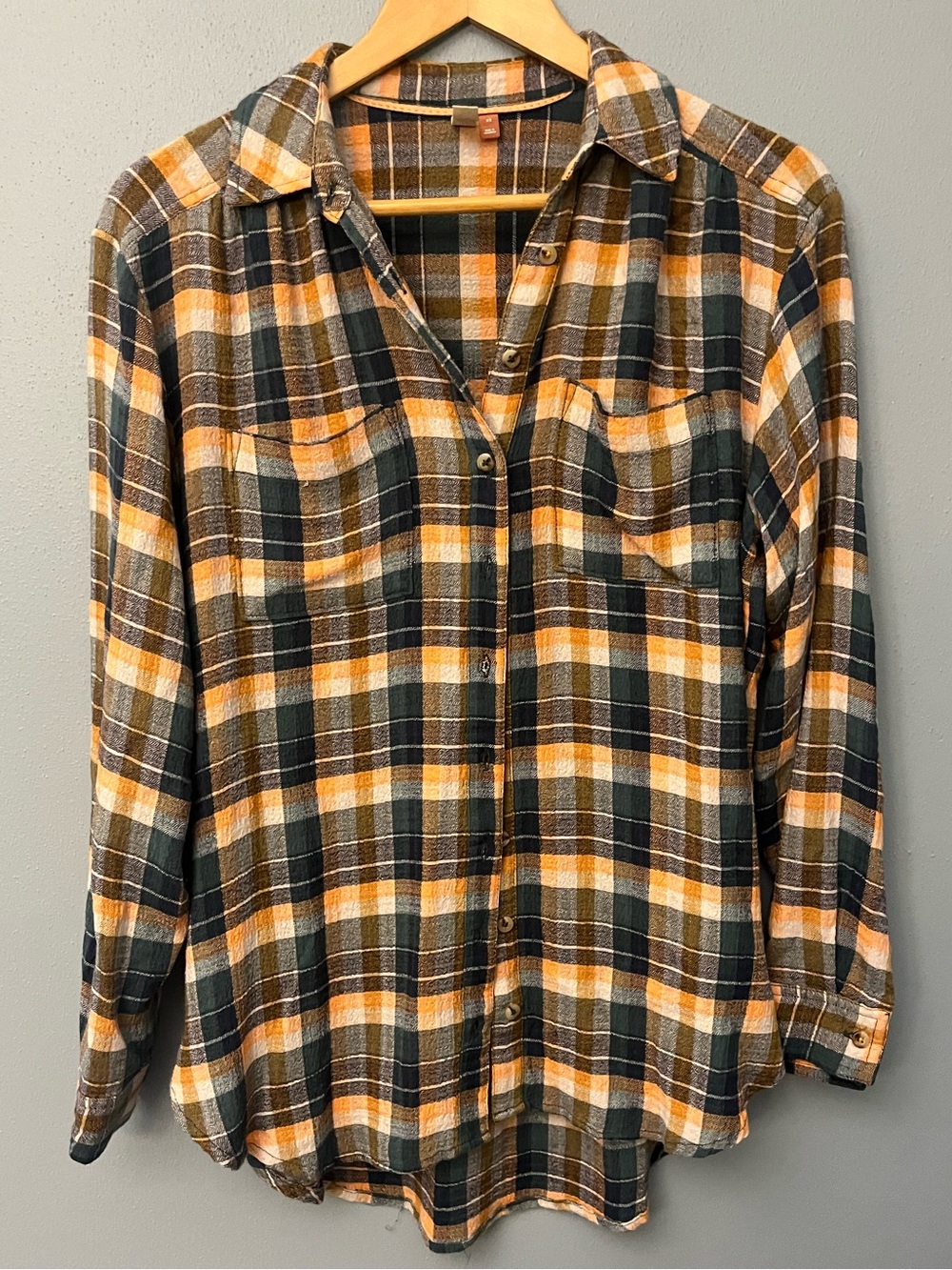Pilcro Plaid Button-Down Shirt